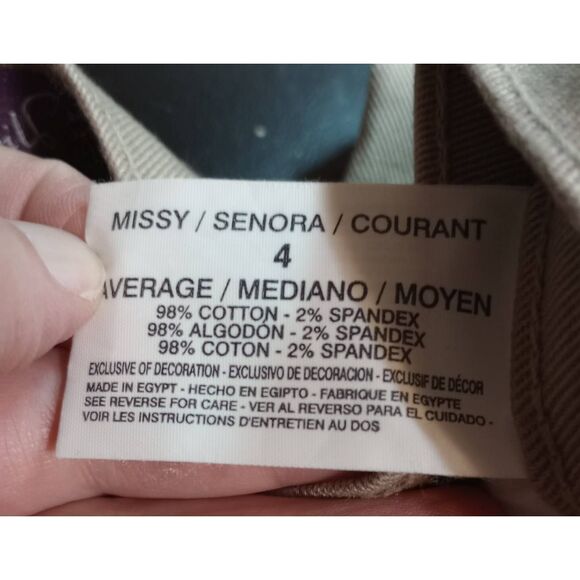 Gloria Vanderbilt Jeans Ladies 4 Tan‎ Amanda - Picture 6 of 7